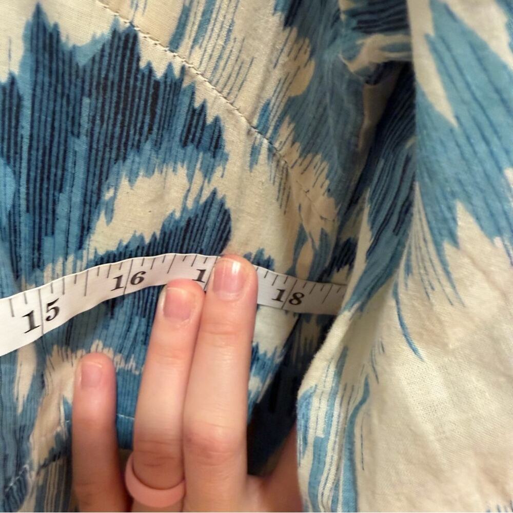 Tuckernuck Olivia James The Label Blue Cotton Long Sleeve Maxi Dress Small - Picture 11 of 14